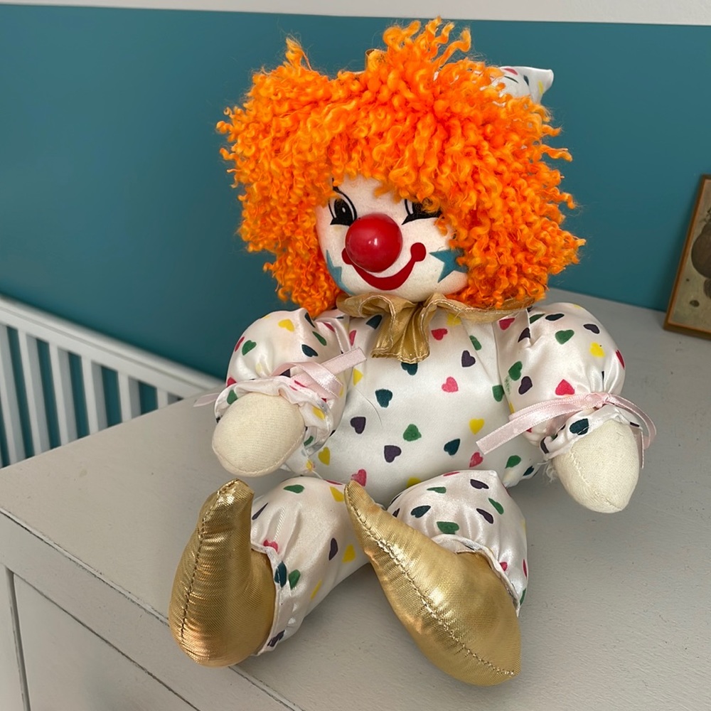 Vintage Wind up musical clown